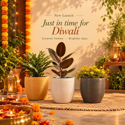 Harit Mantra Premium Plastic Planters for Plants - High-Grade Durable Pots - Suitable for All Types of Plants